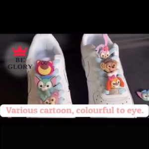 Cute Cartoon Shoelace Buckle Shoes Charms Clip Shoelaces Decoration Accessories