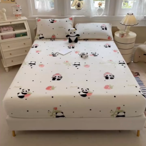 Printed Bed Sheets Milk Fleece Bed Sheets Soft Comfortable Bed Sheets High Quality Bed Sheets/Queen/King