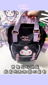 Backpack Kuromi Doughnut School Bag Large Capacity Waterproof Backpacks Versatile Girls Student Fashion Cute Style Bags for Travel School