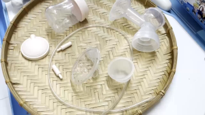 (HoảTốc1h) Bộ phụ kiện máy hút sữa đôi FatzBaby Resonance 13 3plus45 - Van đệm massage phễu cứng nắp - Chính hãng