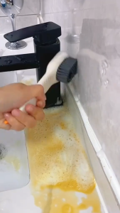 PROMO VIRAL 3 PCS Sikat Pembersih Celah Ubin Toilet Sink Gagang Panjang Gap Cleaning Brush - Alat Cuci Sela Sudut Kompor Lantai Keramik / Kamar Mandi WC (UTY ACC88)