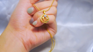 [TSK Stainless] Krystal Assorted Design Stainless Gold Necklaces