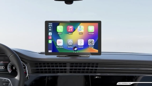 Asawin CP91 Car Play 4K Dash Cam Wireless Apple Carplay & Android Auto with 1080P Backup Camera Front 4k Rear 1080P