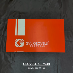 GVL Geovelli Sepatu Pantopel Kerja Kantor Oxford Delvino 1949 Natural Hitam Casual Formal 39-43