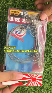 Kawat Neklin Ichiban Wire Leader 40Lbs 1 Bungkus isi 12 pcs