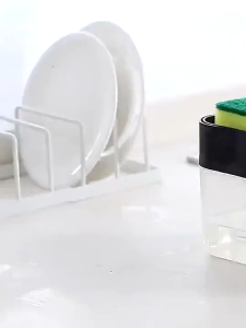 TEMPAT SABUN / DISPENSER SABUN CUCI PIRING 2IN1 - FREE SPONS