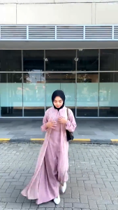 Gamis Muslimah Modern Ennola Dress: Desain & Bahan Premium