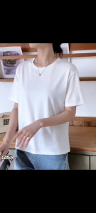 Korean Style Casual Round Neck Short Sleeve T-shirts for Women & Oversize Cotton Shirts for Men