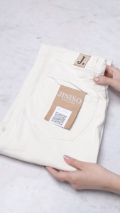 JINISO - Highwaist Loose Jeans Khaki 851 HANGOVER