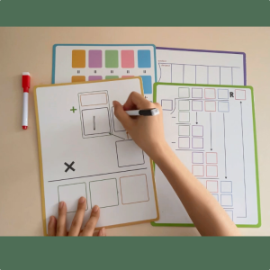 Double Sided Educational Multiplication Division Table Chart Dry Erase Lap Whiteboard Practicing Mathematics Quick Calculation Technique Math Manipulatives White Board for Kids Students Classroom Homeschool Learning Tool