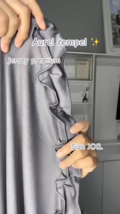 HIJAB JUMBO AUREL TERBARU KERUDUNG SYARI REMPEL BAHAN JERSEY PREMIUM