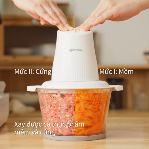 INSSA Máy xay thịt  2L  Máy trộn  Máy xay thực phẩm   Máy xay thịt  Thực phẩm bổ sung  Thiết bị gia dụng DDJR004