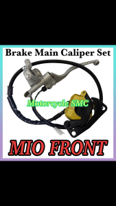 Motorcycle Yamaha MIO Front Brake Main Caliper Assembly Set Black / Silver