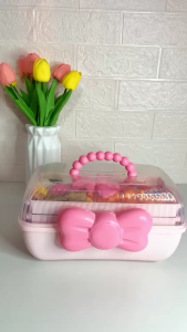 3-Layer Large-Capacity Multi-Functional Cosmetic Storage Box: Internet Celebrity Plastic Dust-Proof Transparent Desktop Portable Medicine Storage Box