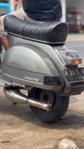 Knalpot Vespa Buang Kiri Replika