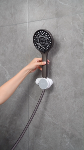 Ecoco  Shower Head Holder with Hook Wall Mount Adjustable Shower Head Bracket Water and moisture-proof Stick Tightly