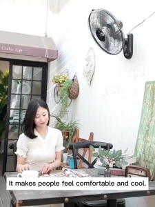 Wall-Mounted Fan Stand Fan Energy Saving 5 Blades Restaurant Household Mute Powerful Electric Fan