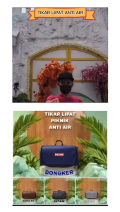 TERMURAH TIKAR LIPAT PIKNIK KARPET TAMASYA LIBURAN PORTABLE BISA LIPAT MODEL TAS ANTI AIR