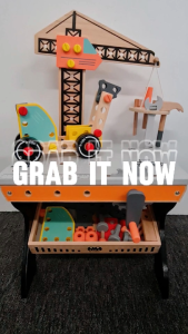 Sokano Pretend Play Engineer Playsets Educational Toy Tool Bench Kren Diy Nut Creative Toys (Free Accessories part) - TKB-44