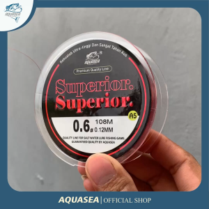 AQUASEA - Tali Pancing 108meter Warna Merah Senar Pancing Bahan Nilon Senar Superior