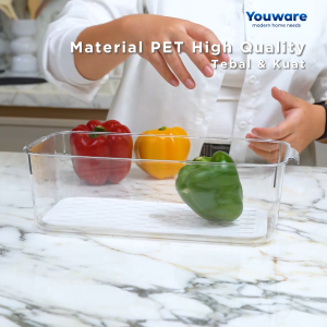 Storage kulkas dengan aplikator penanggalan  Wadah Sayur  Kontainer Makanan Kulkas  Kotak Transparan  Organizer  Penyimpanan Buah Sayur Bahan Makanan - Youware - Brooks - Lazada