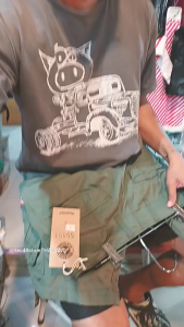 MOLECULE COOL FUSION CLOTHINGS SHORTS 55001 Light Weight CARGO SHORTS Made in THAILAND กางเกง 3ส่วน โมเลกุล ผ้าบาง กระเป๋าซิป