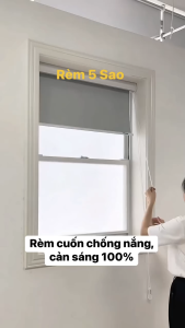 Rèm Cuốn Không Khoan Rèm Chống Nắng Cản Sáng 100%Rèm Văn Phòng Phòng Ngủ Phòng Khách Phòng Bếp - Rèm 5 Sao