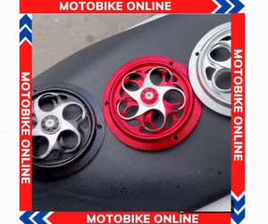 Ốp Quạt Gió Vision Scoopy Janus Grande Vario Click AB Full Nhôm CNC vân 3D Nổ Máy Là Xoay