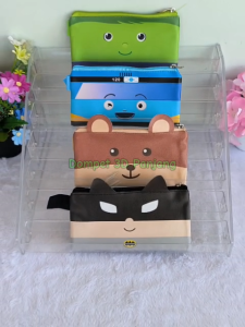 Dompet Panjang Karakter Face 3D (JUAL PER 5 PCS) Dompet Anak Dompet Suvenir Gift