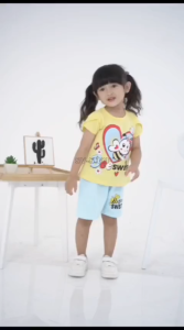 SETELAN ANAK PEREMPUAN 1- 6 TAHUN /SETELAN ANAK CEWEK  MODEL TANGAN TULIP