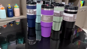 SUS304 Stainless Steel 20oz/30oz Thermos Cup With Straw Water Cup 304 Stainless Steel