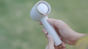 100 Speeds Adjustable with Digital Display Portable Handheld Turbo High-speed Fan USB Rechargeable Mini Silent Small Fan