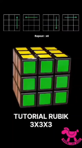 Cube World Mika Hitam Mainan Magic Cube Mainan Rubik Hitam Kubus