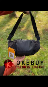 Tas Selempang Pria Kalibre Rosholt 01 Waist Bag 6L 922060000 Black shoulder bag sling bag Tas Pinggang