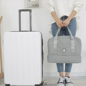 𝗛𝗢𝗩𝗘𝗟𝗦𝗛𝗢𝗣 Travel Bag Duffel Jumbo Tas Travelling Besar 3 in 1 Olahraga Renang Sekat Plastik Portable
