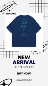 BLAC BROTHER88 New Arrivall Oversized T-Shirt 'Im Easy!' Kaos Oversize Premium