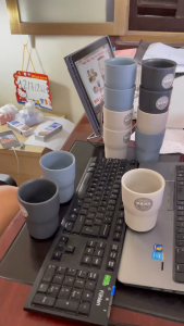 Cốc uống nước 2 lớp cách nhiệt 320ml Yamada sản xuất tại Nhật Bản