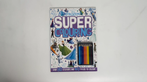 Disney Frozen Super Colouring Book with Color Pencils & Stickers for Kids