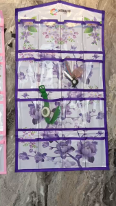 HANAFIA RAK UNDERWARE GANTUNG | RAK UNDERWEAR KARAKTER BUNGA | RAK KAOS KAKI | GANTUNGAN CELANA DALAM 16 SEKAT POUCH HANGING ORGANIZER