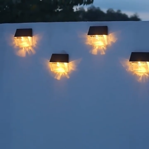 Warmtaste Solar Butterfly Wall Lights Outdoor Waterproof Warm And RGB Color Decorative Garden Lamp Deck Solar Wall Light For Fence Step Yard Patio