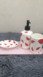 BỘ PHÒNG TẮM 450 ML + KHAY LÓT - GỐM SỨ CƯỜNG PHÁT