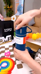 Set Hadiah Cawan Termos 500ml Vacuum Flask Set 304 Stainless Steel Thermos Flask Bottle Cup Gift Set Cawan Termos 保温杯 杯子