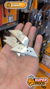 Lưỡi dao dự phòng INGCO HUKB61001 Bộ 10 cái 61X19mm (dùng cho dao rọc giấy cao cấp INGCO HUK6128)