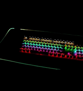 แผ่นรองเมาส์ RGB ขนาดใหญ่ 80x30cm หนาพิเศษ 4mm Gaming Mousepad แผ่นรองเมาส์เล่นเกมส์ ไฟ RGB พร้อมส่ง