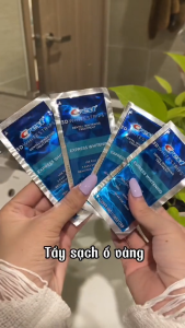 Combo 7 gói miếng dán trắng răng Crest 3D White nhập khẩu Mỹ - Trắng răng cấp tốc sau 1 liệu trình