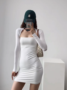 Áo khoác cardigan chống nắng dài tay hottie cho nữ mùa hè áo khoác bó sát áo