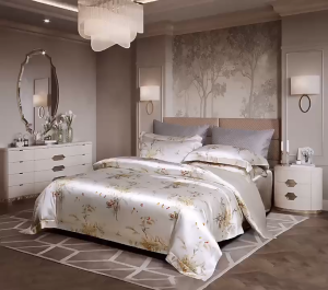 Bedcover Set Sprei Tencel 40s Sutra Organik Queen King Koil Single 90 100 120 140 160 180 200 x 200
