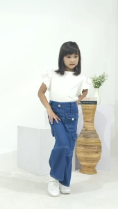 celana kulot jeans anak perempuan terbaru usia 5-17 tahun