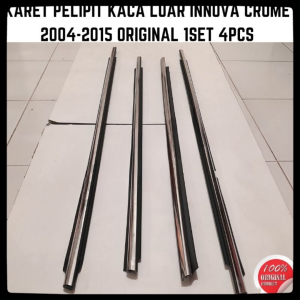 Innova CHROME 2004-2015 Outer Glass Pleated Rubber ORIGINAL 1SET 4PCS ORIGINAL Innova Car Accessories