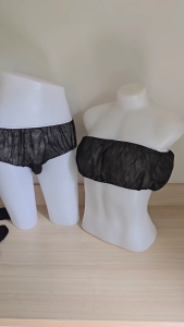 บังทรงกระดาษ เกาะอกกระดาษ สำหรับ สปา ใช้แล้วทิ้ง 50 ชิ้น /100 ชิ้น